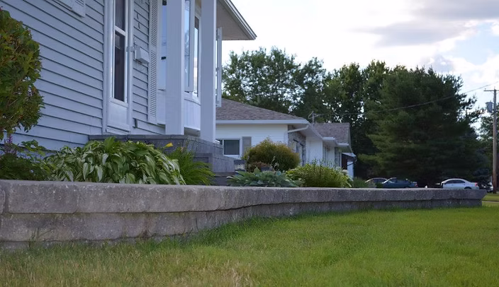 Retaining wall construction
